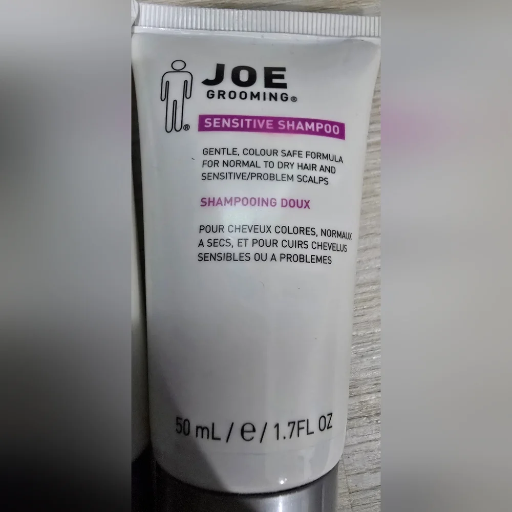 JOE Grooming Sensitive Shampoo 1.7 FL OZ Travel Size X2 New